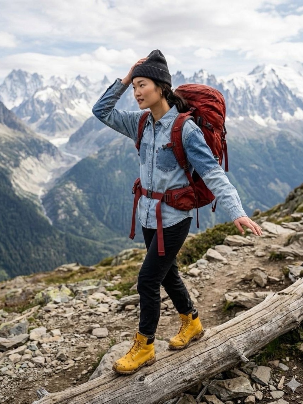 Levi's Red Women's Hiking Backpack - Expedition Daypack
